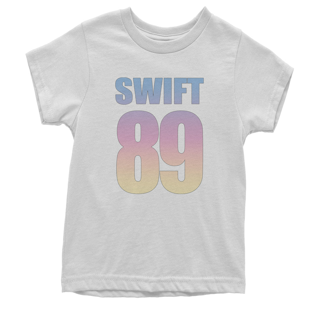 Lover Era Swift 89 Birth Year Music Fan TTPD Youth T-shirt White