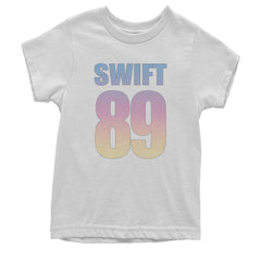 Lover Era Swift 89 Birth Year Music Fan TTPD Youth T-shirt White
