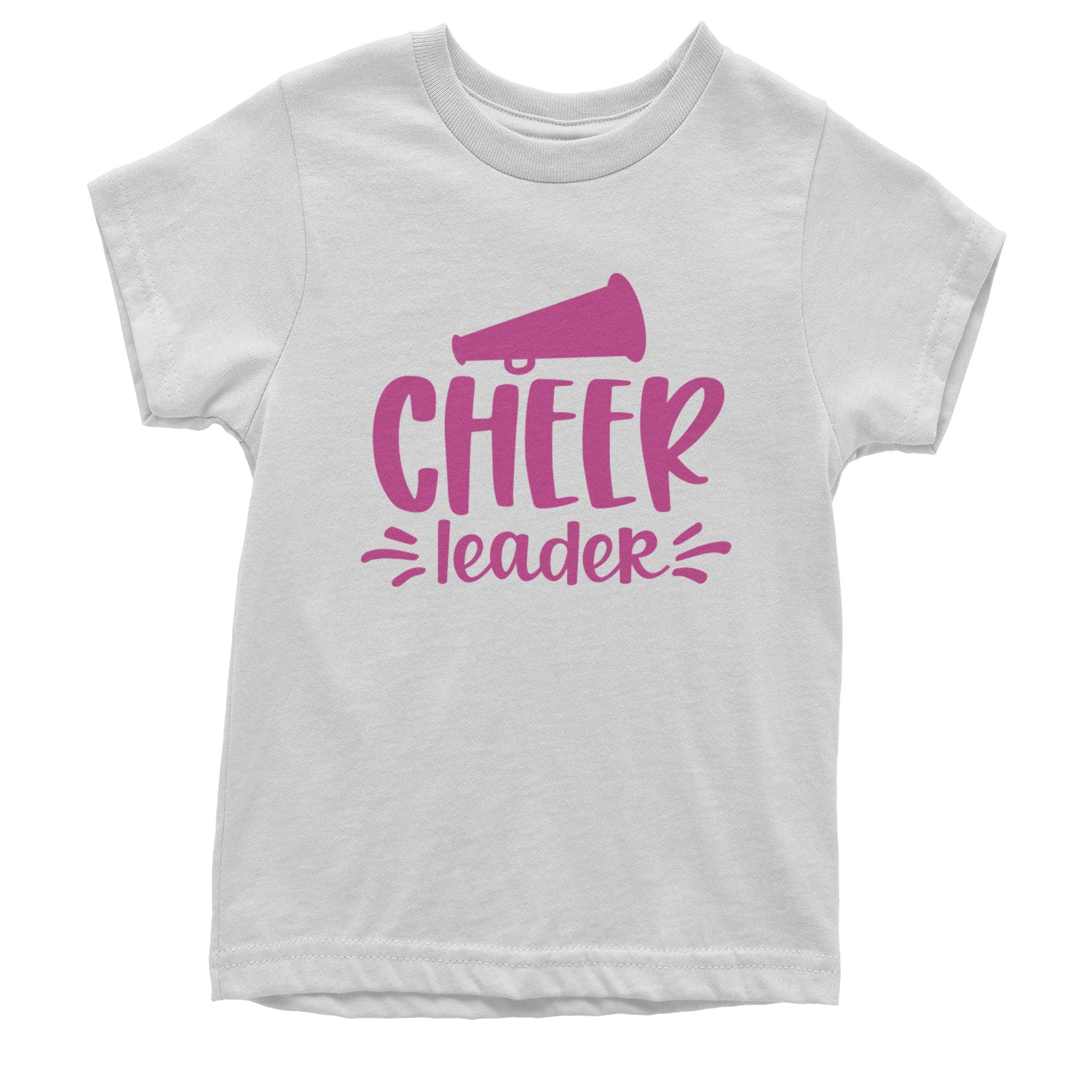 Cheerleader Bullhorn Youth T-shirt White