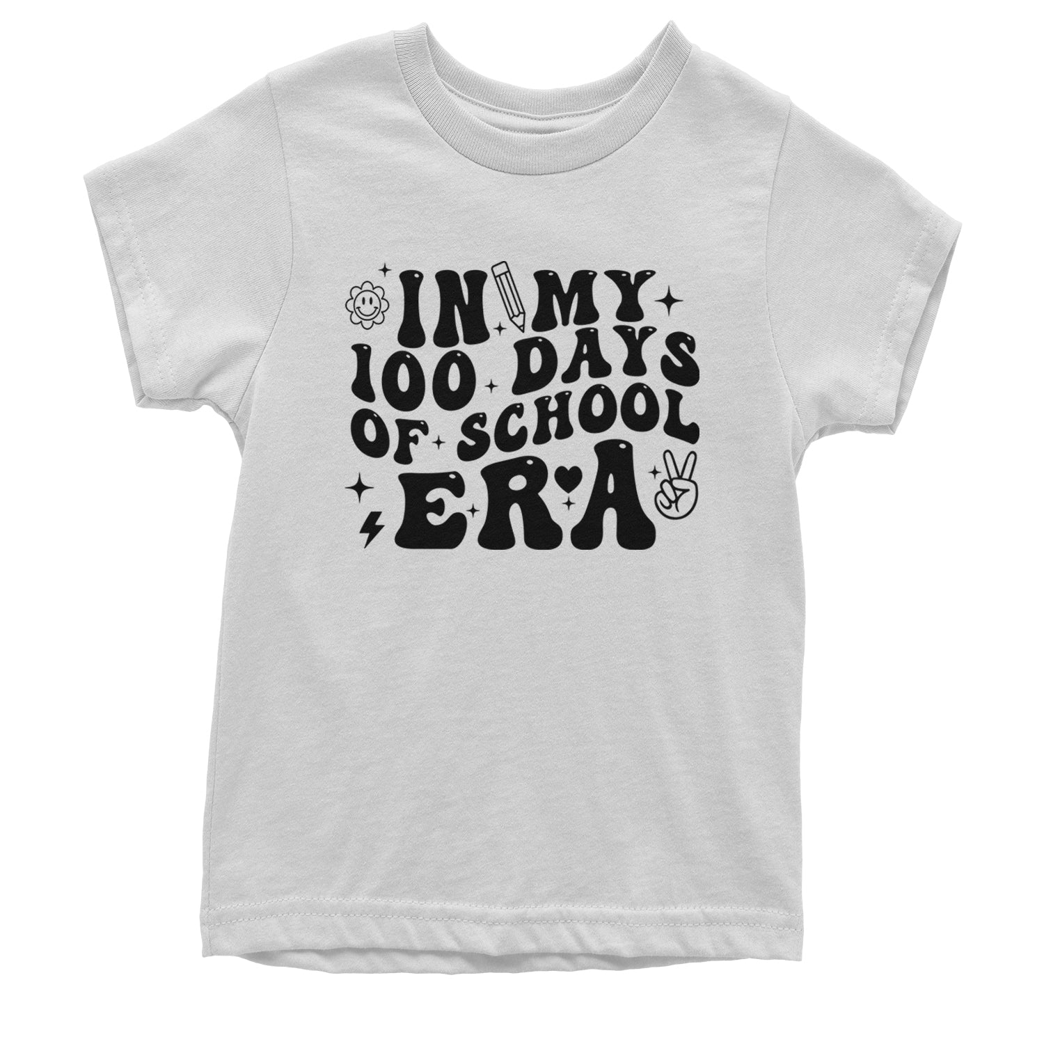 In My 100 Days Of School Era Youth T-shirt White