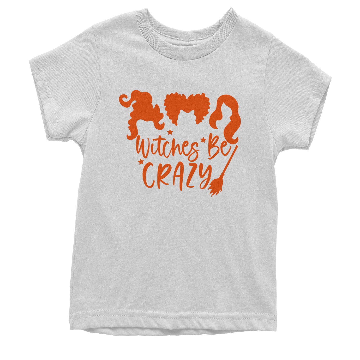 Witches Be Crazy Hocus Pocus Youth T-shirt White