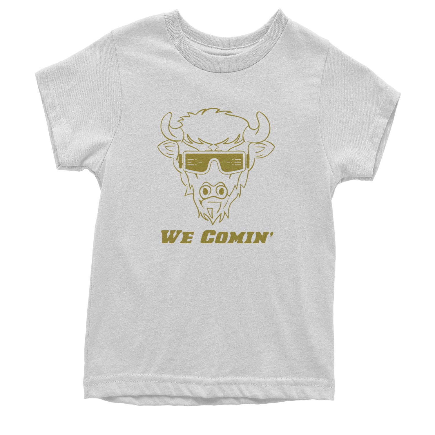 We Coming Coach Prime Colorado Youth T-shirt White