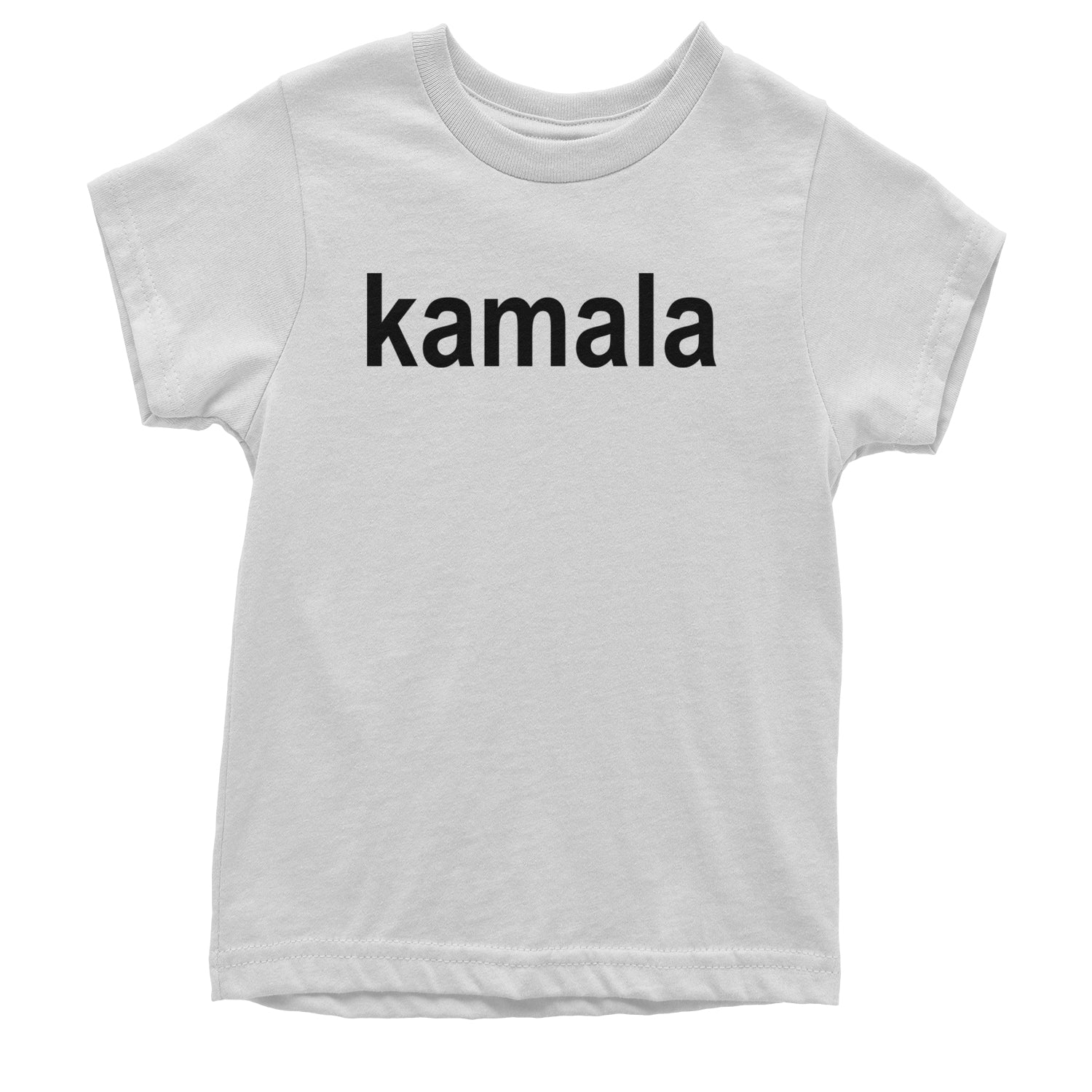 Kamala Black Print Kamala Harris For President Youth T-shirt White