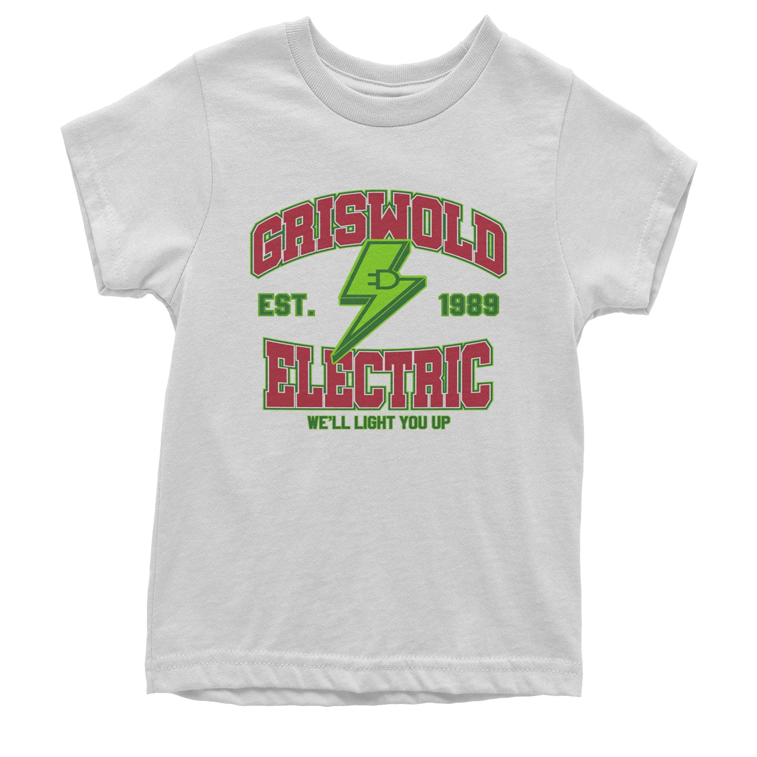 Griswold Electric We'll Light You Up Youth T-shirt White