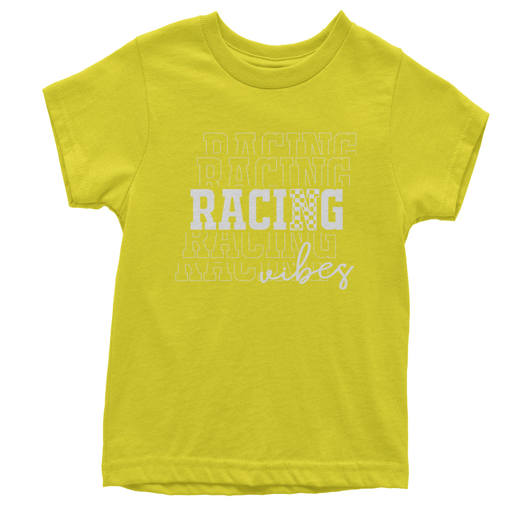 Racing Vibes Youth T-shirt Yellow