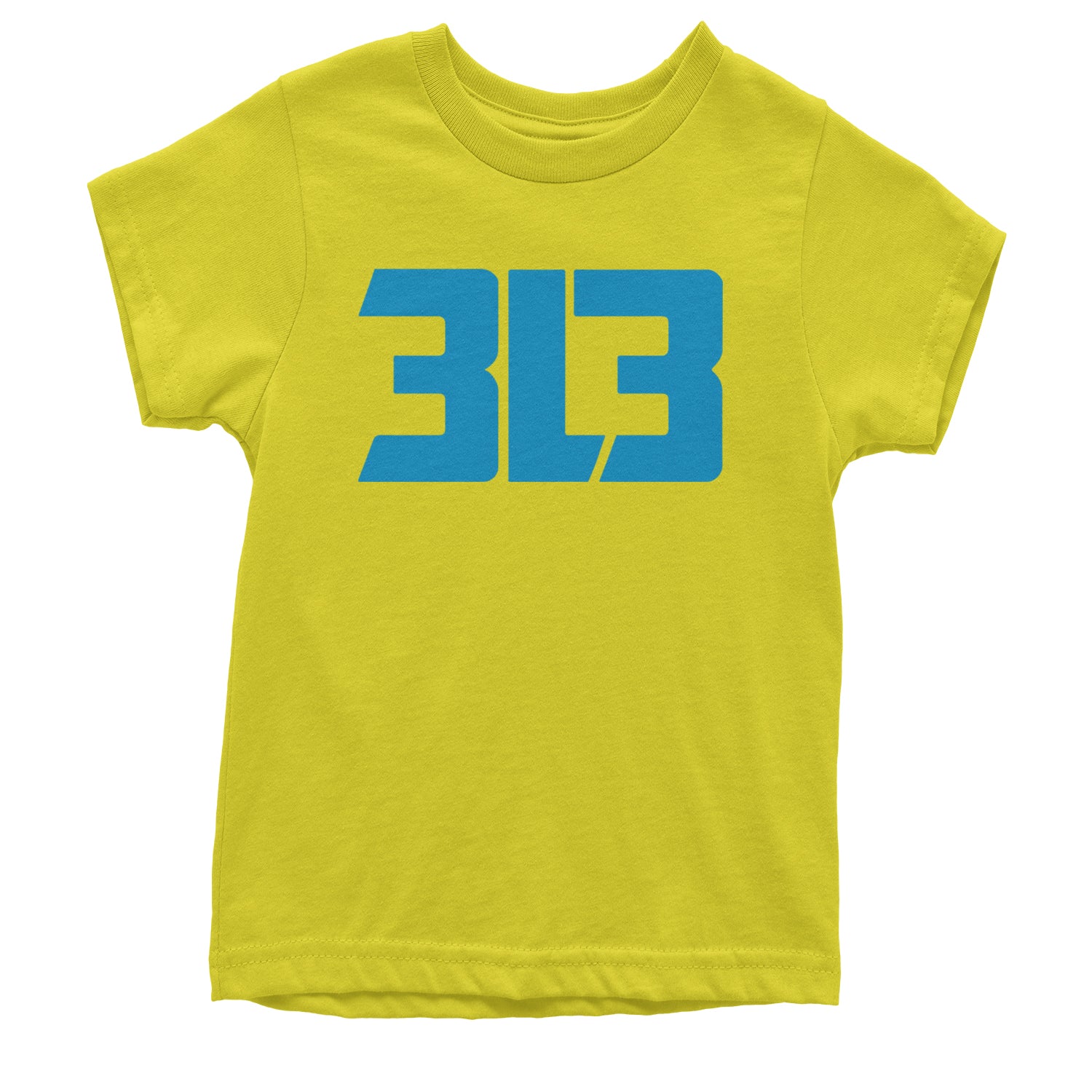 3L3 From The 313 Detroit Football Youth T-shirt Yellow