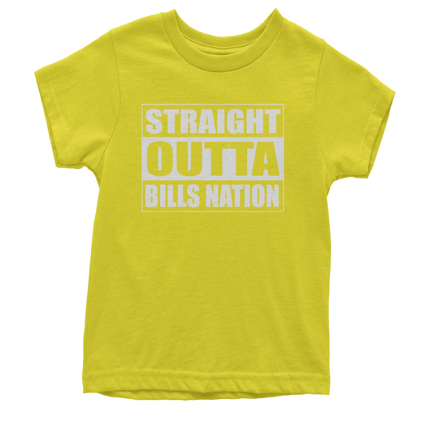 Straight Outta Bills Nation  Youth T-shirt Yellow