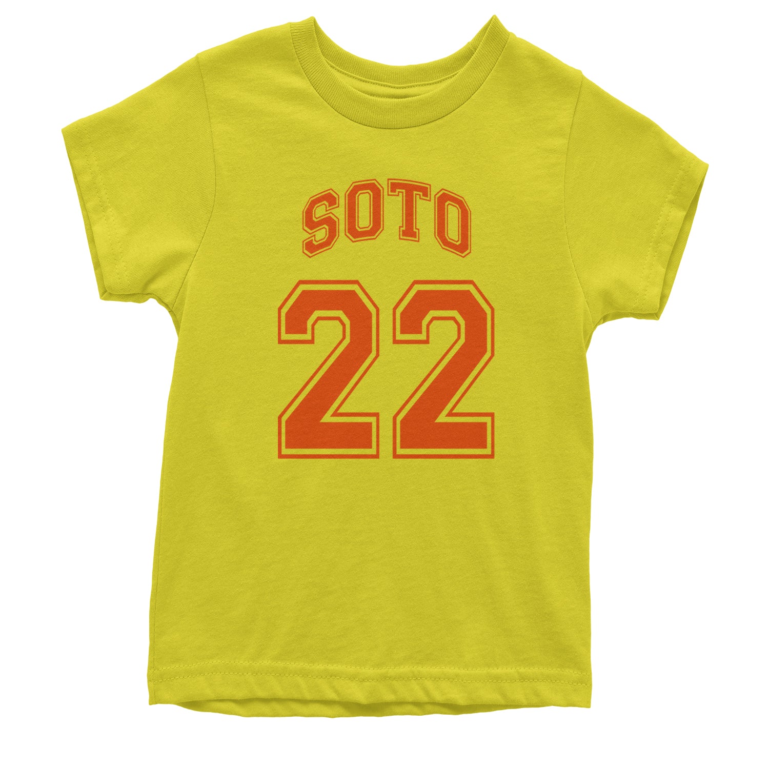 Soto Number 22 Youth T-shirt Yellow