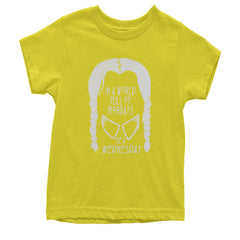 In  A World Full Of Mondays, Be A Wednesday Youth T-shirt Yellow