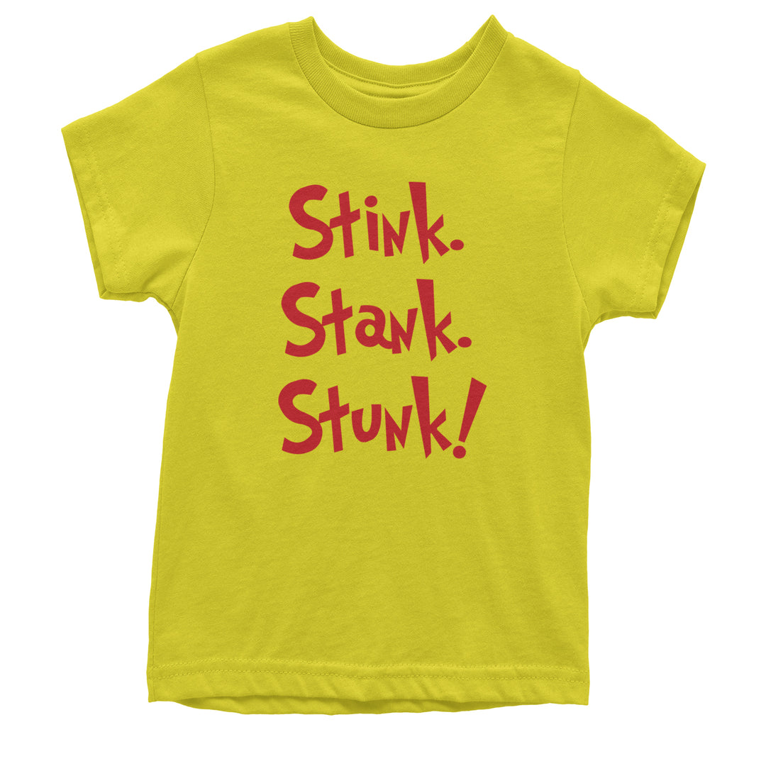 Stink Stank Stunk Gr-nch Youth T-shirt Yellow