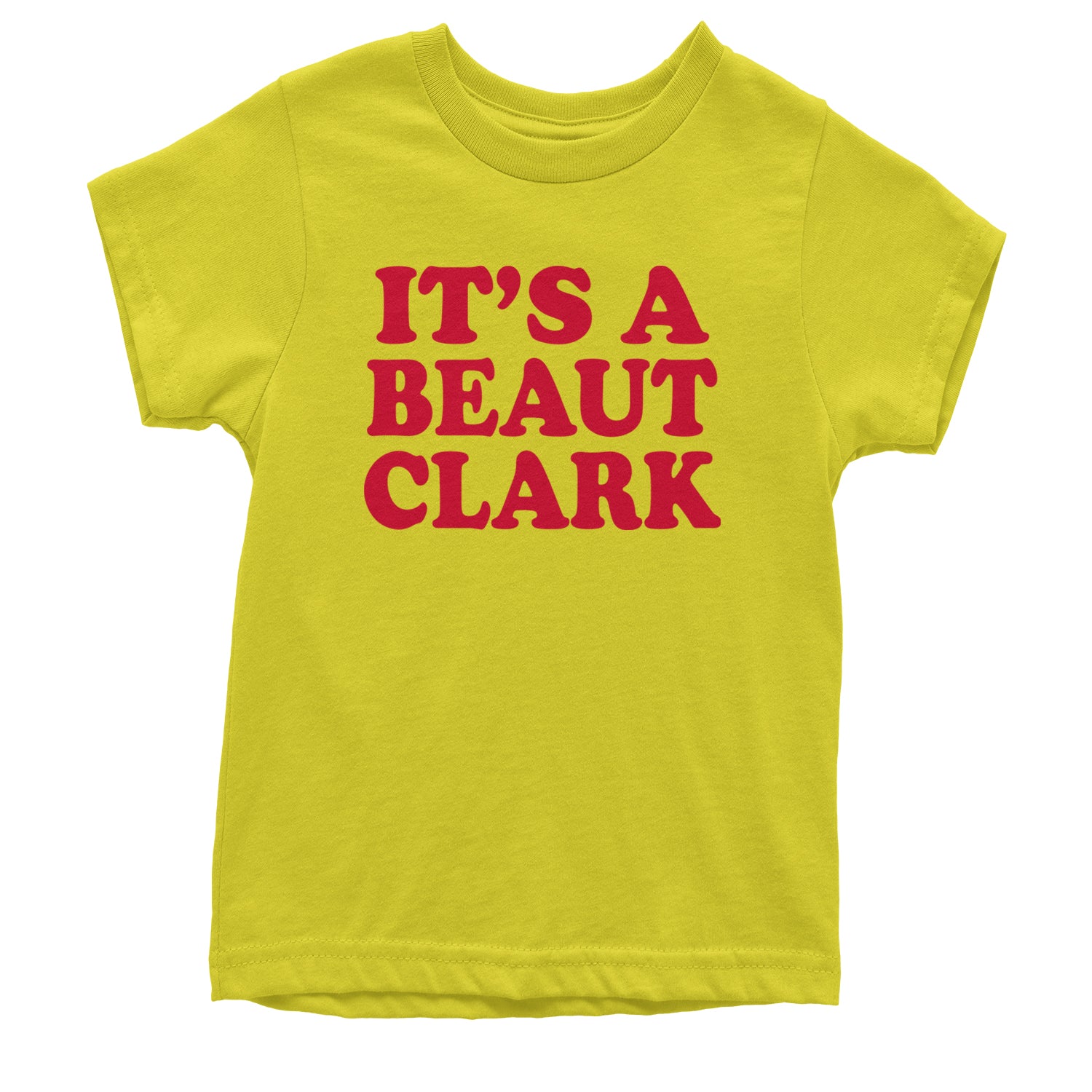 It's a Beaut Clark Festive Christmas Youth T-shirt Yellow