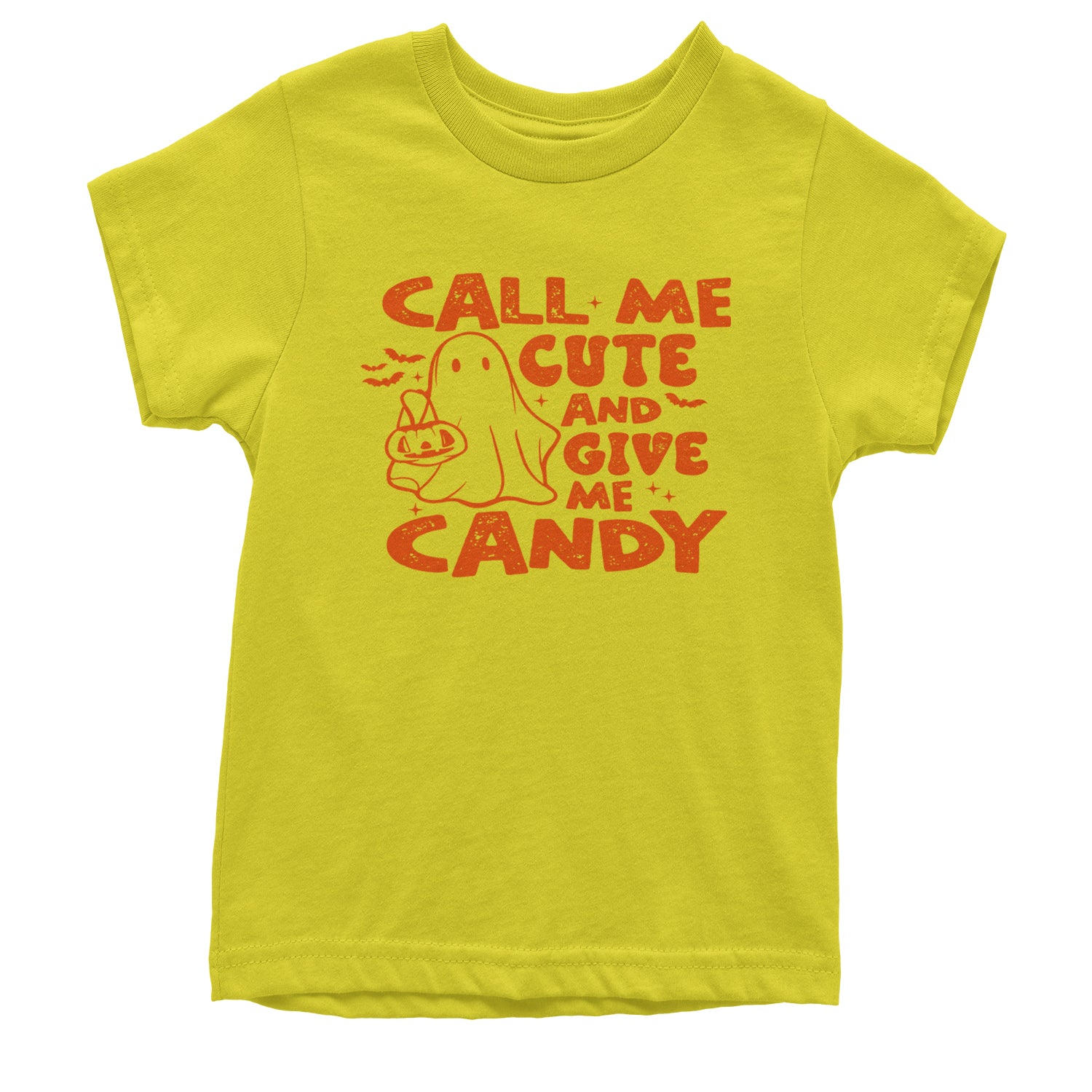 Call Me Cute And Give Me Candy Youth T-shirt Yellow