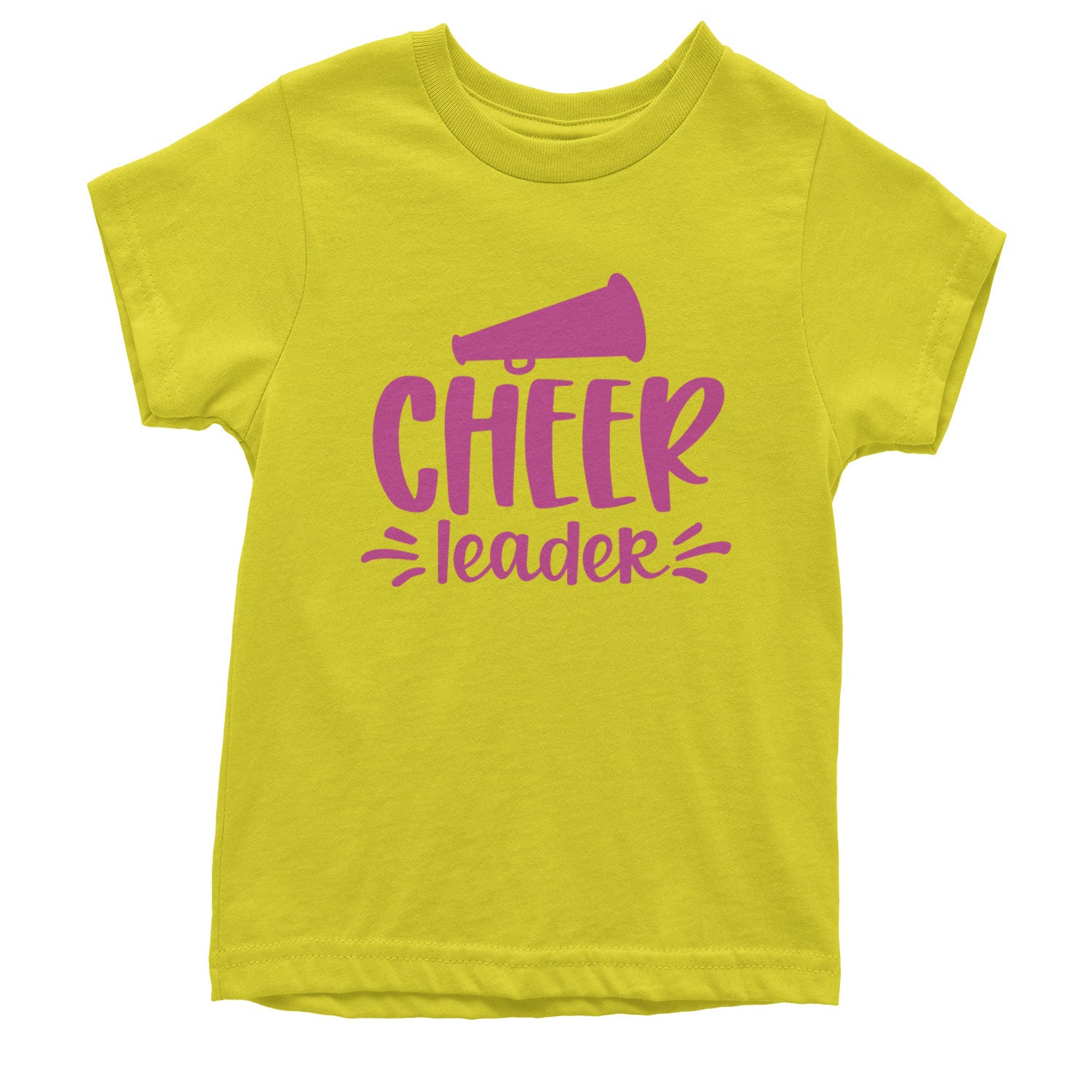 Cheerleader Bullhorn Youth T-shirt Yellow