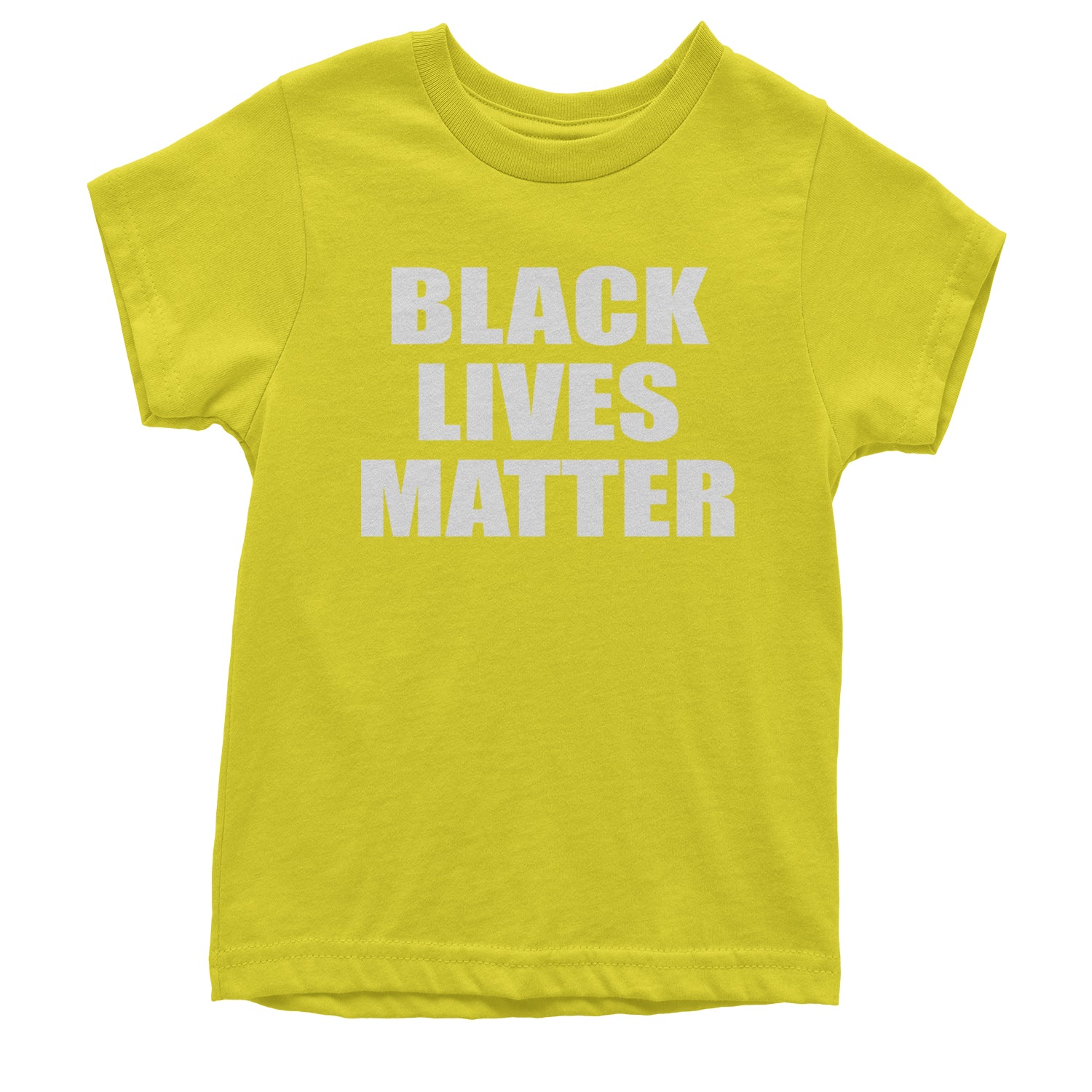 Black Lives Matter BLM Youth T-shirt Yellow