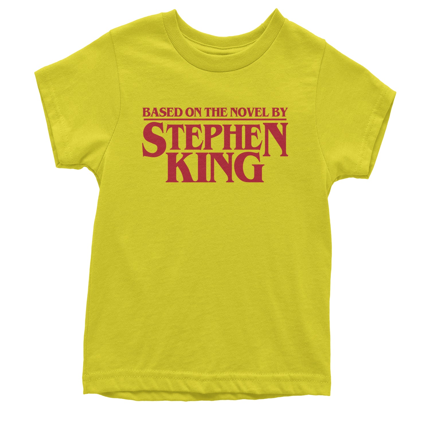 Based On The Novel By Stephen King Youth T-shirt Yellow