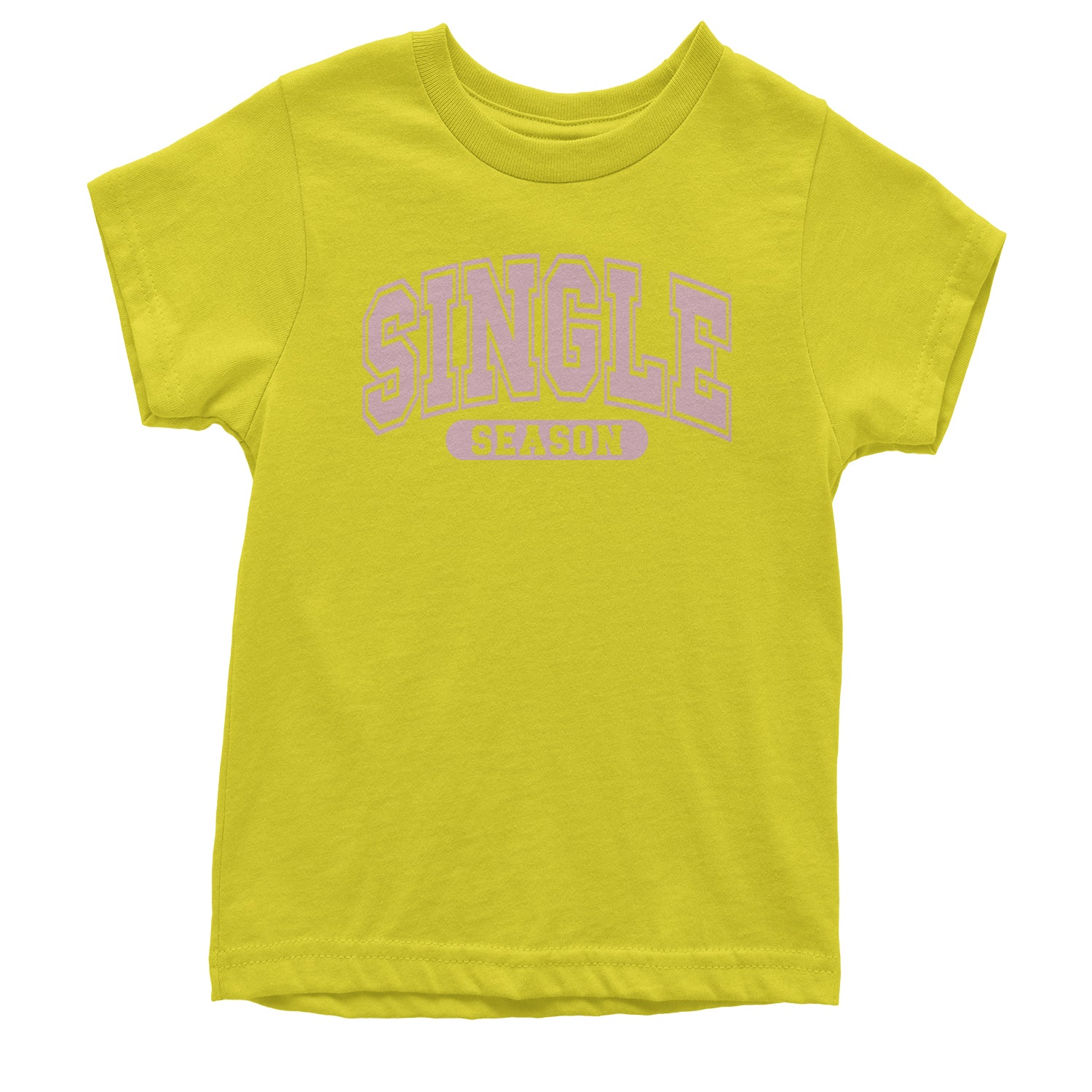 Single Season Valentine's Day Youth T-shirt Yellow