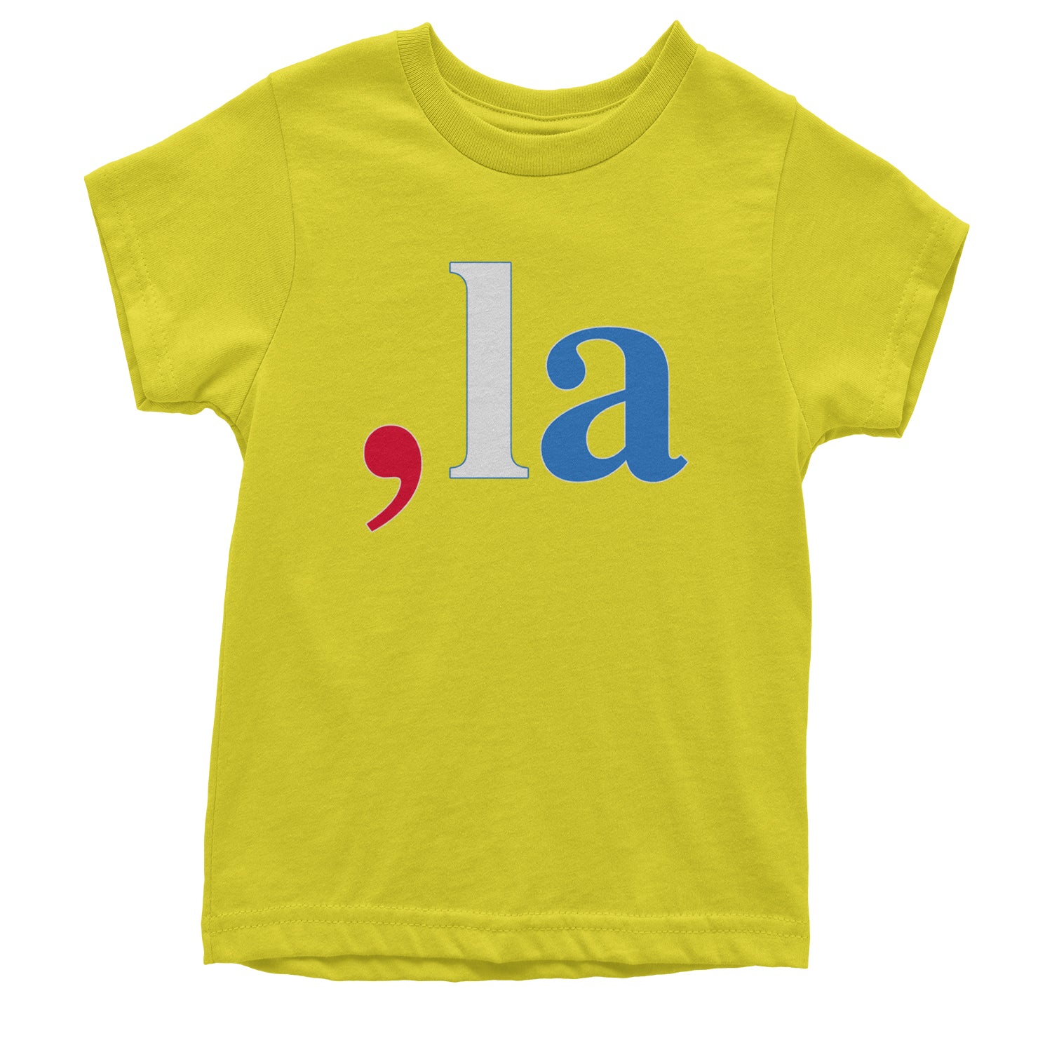 Comma-La - Support Kamala Harris For President 2024 Youth T-shirt Yellow