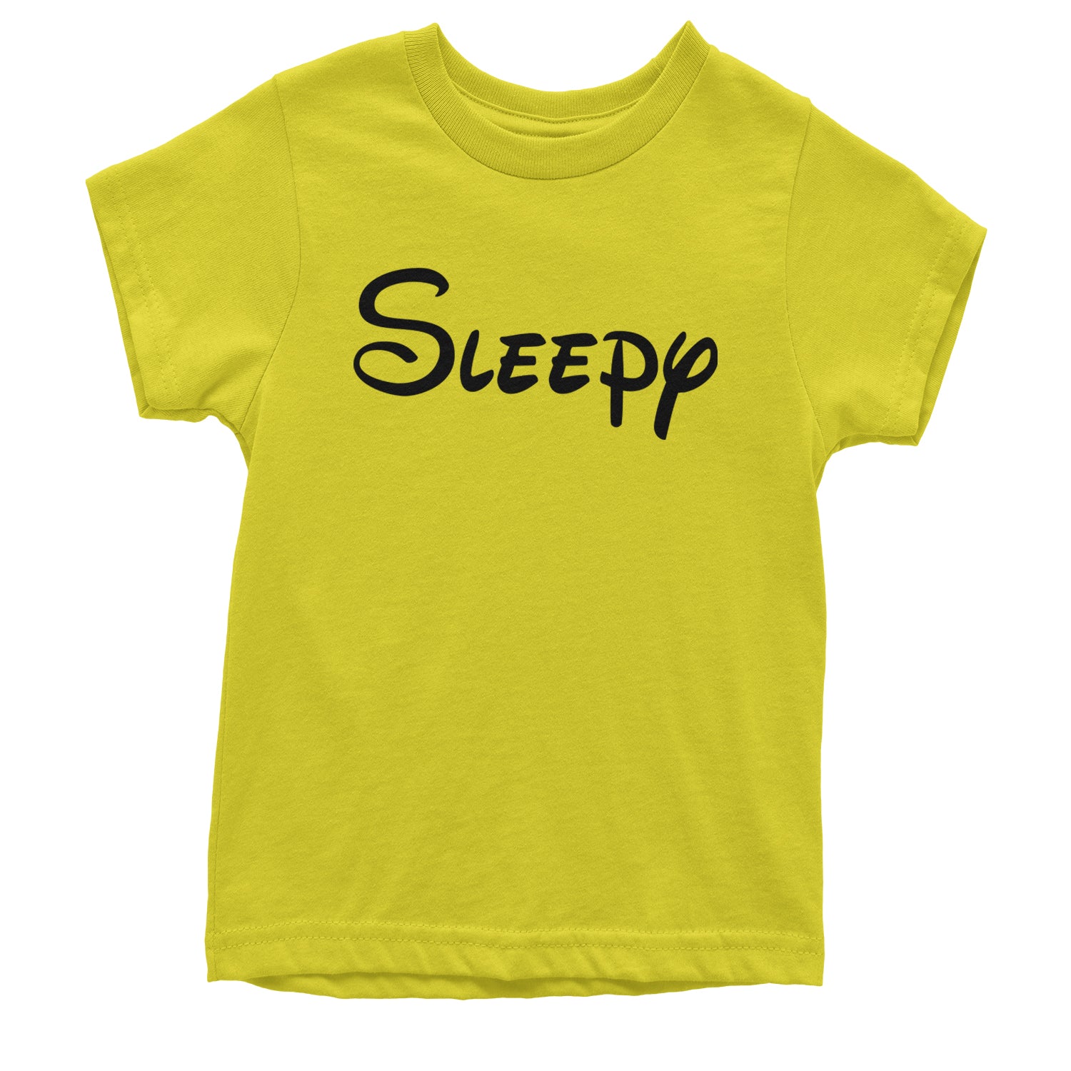 Sleepy - 7 Dwarfs Costume Youth T-shirt Yellow