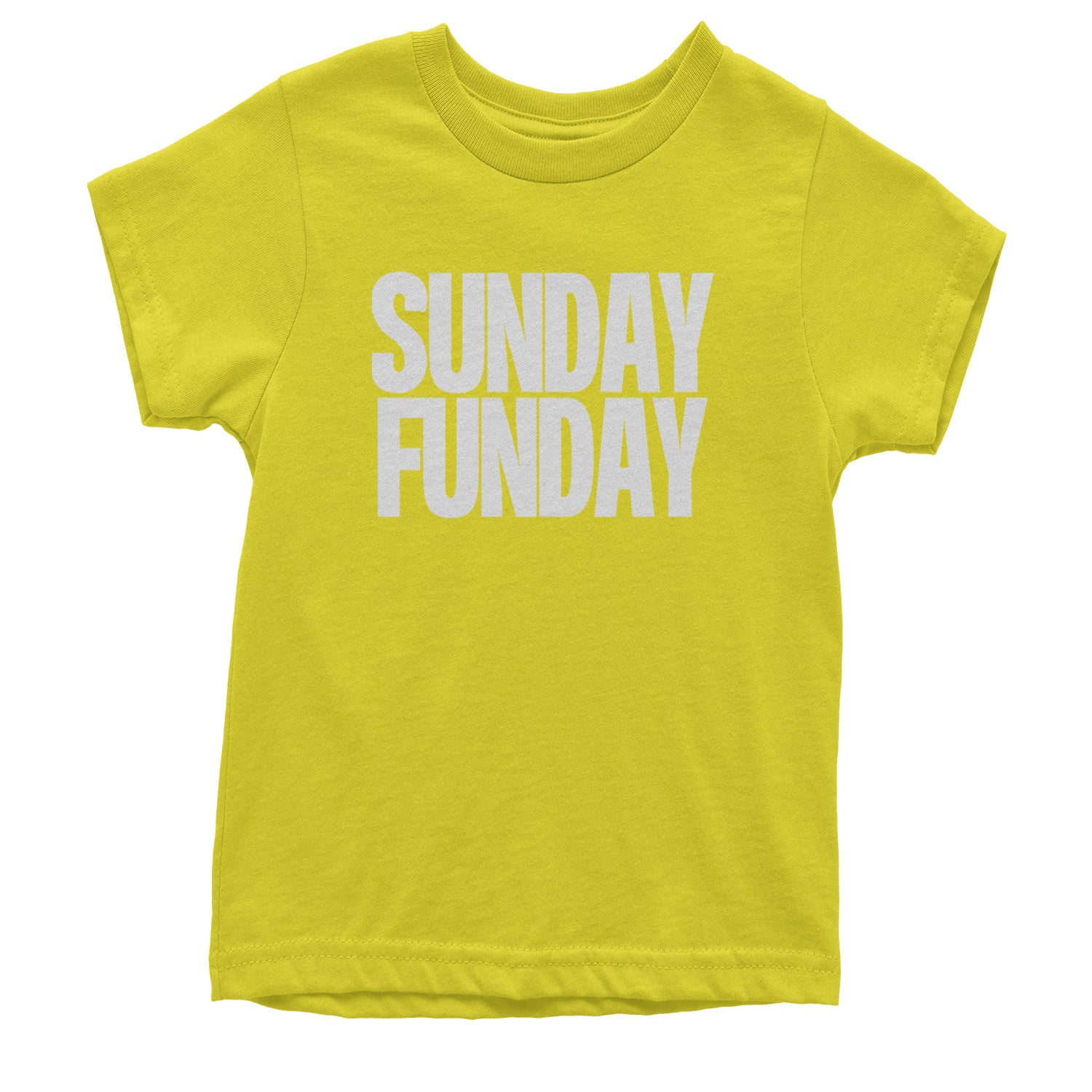 Sunday Funday  Youth T-shirt Yellow