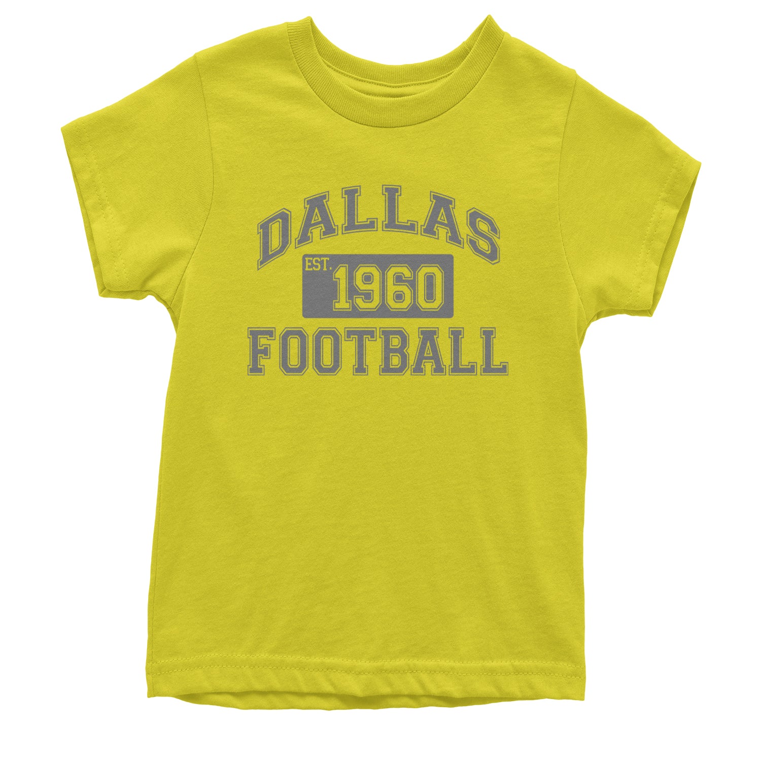 Dallas Football Established 1960 Youth T-shirt Yellow