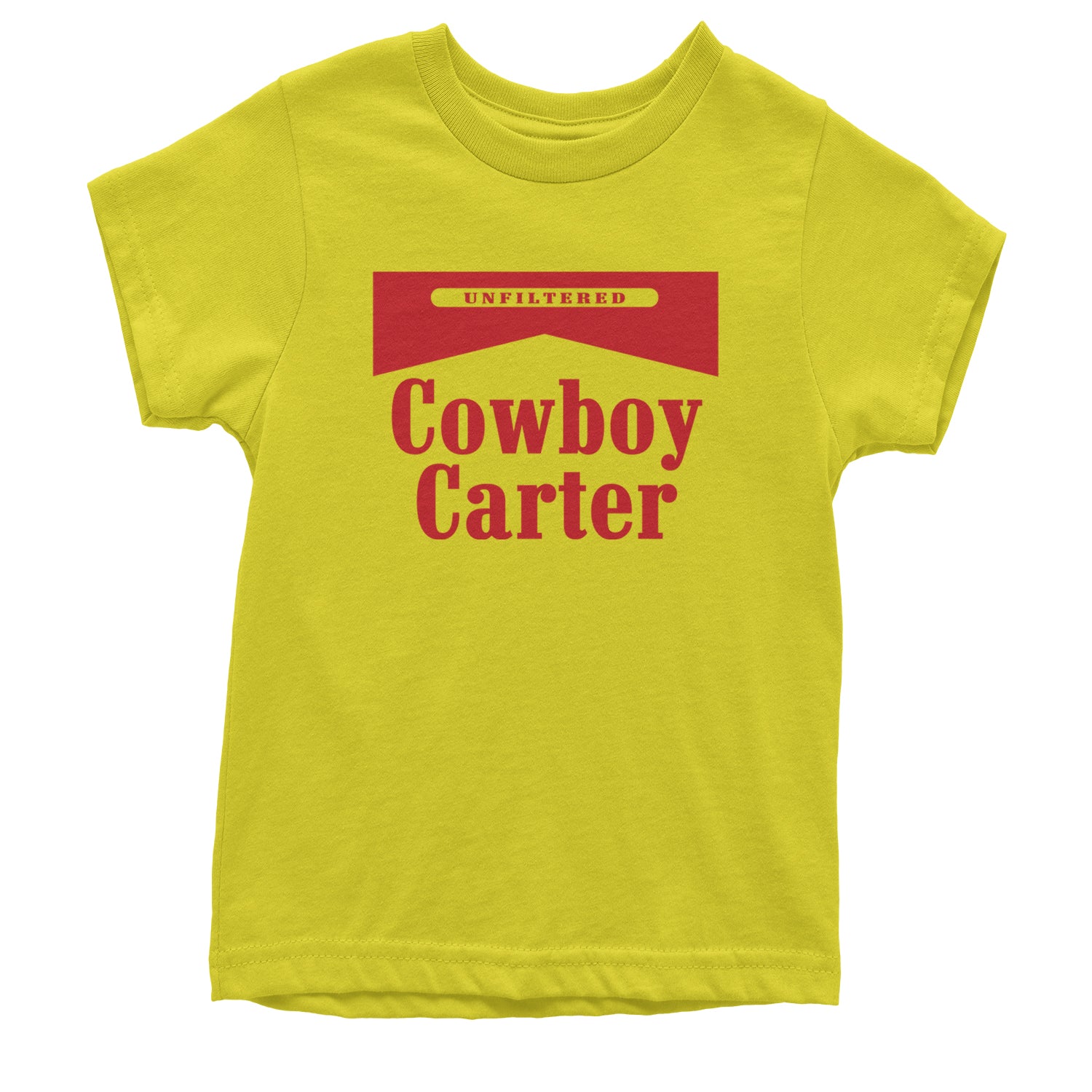 Cowboy Karter Country Act Two Youth T-shirt Yellow