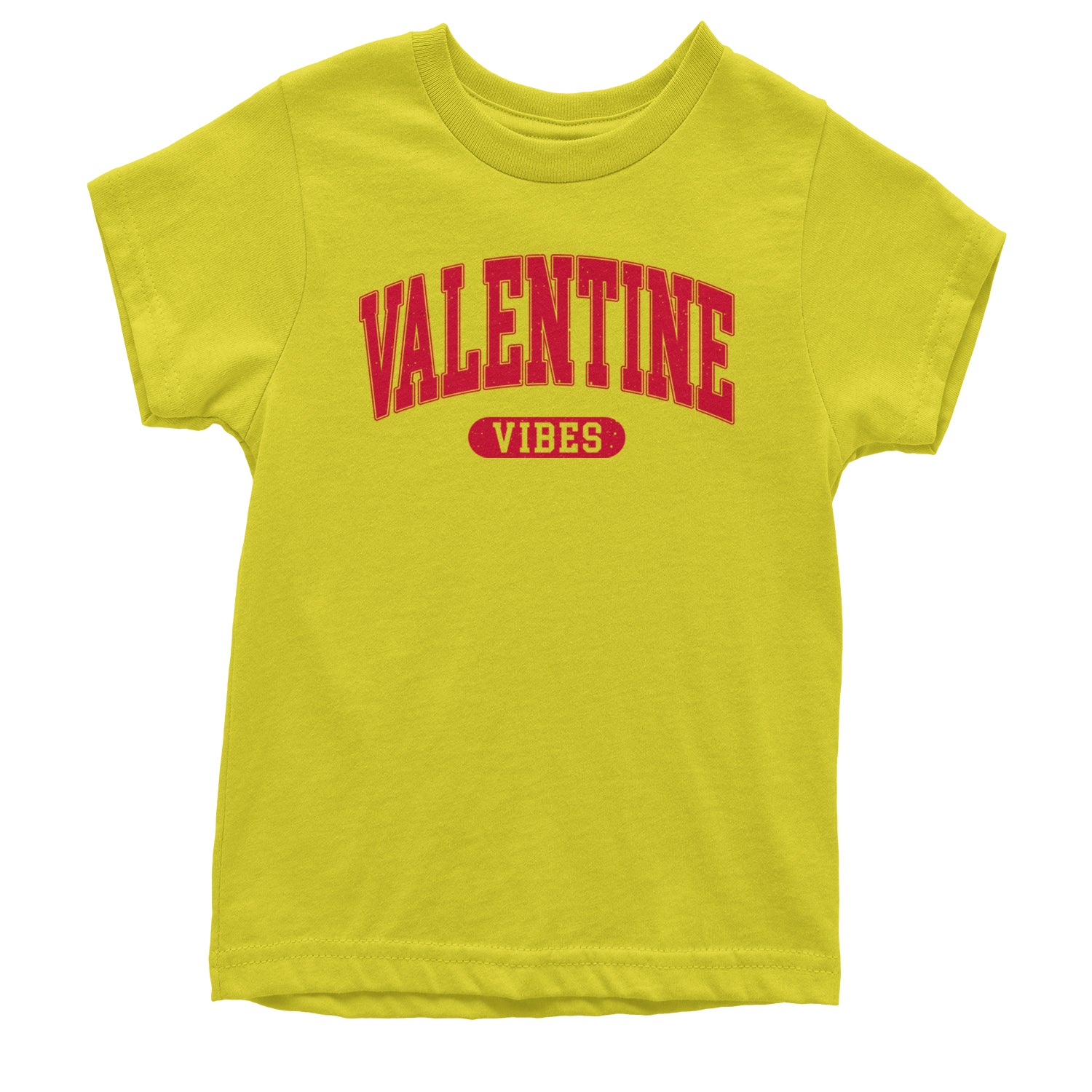 Valentines Vibes Youth T-shirt Yellow