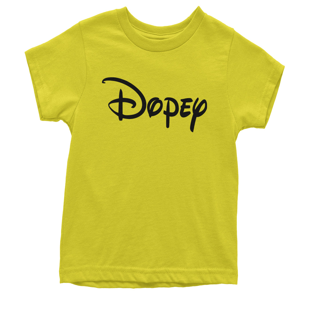 Dopey - 7 Dwarfs Costume Youth T-shirt Yellow