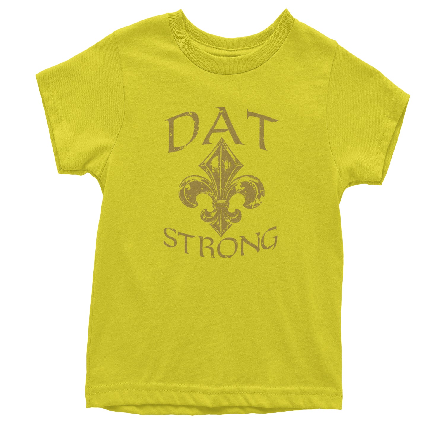 Dat Strong New Orleans   Youth T-shirt Yellow