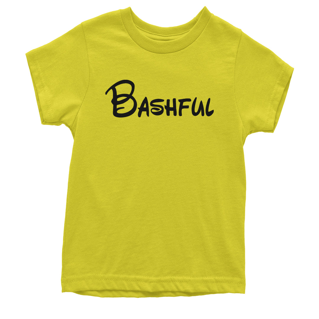 Bashful - 7 Dwarfs Costume Youth T-shirt Yellow