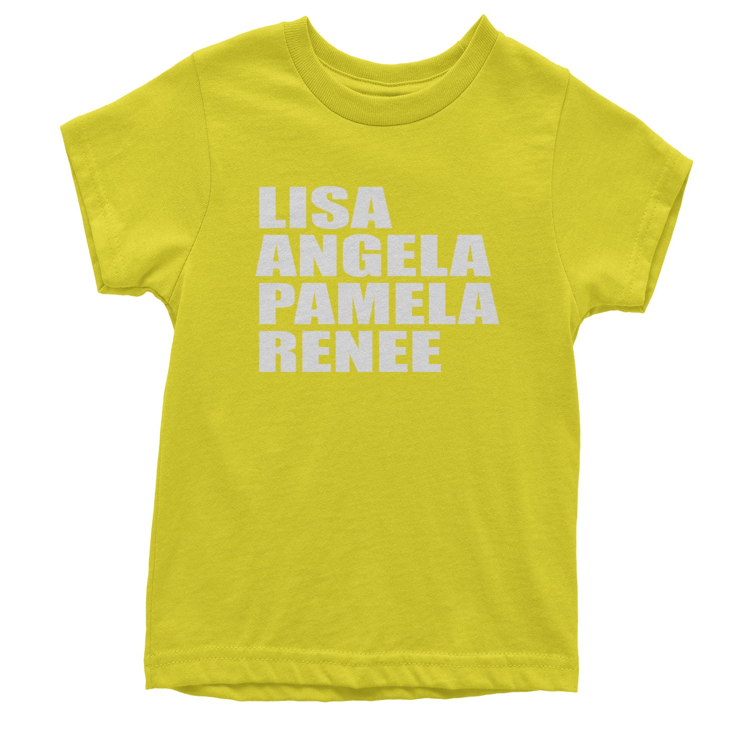 Lisa Angela Pamela Renee Around The Way Girl Youth T-shirt Yellow