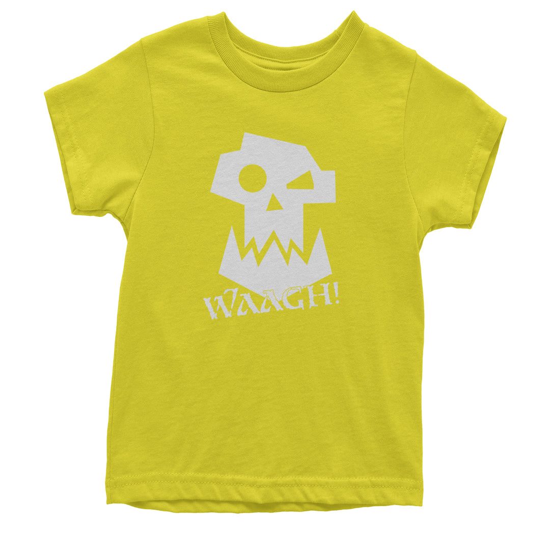 Ork Miniature Tabletop Wargaming Waagh Youth T-shirt Yellow