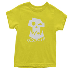 Ork Miniature Tabletop Wargaming Waagh Youth T-shirt Yellow