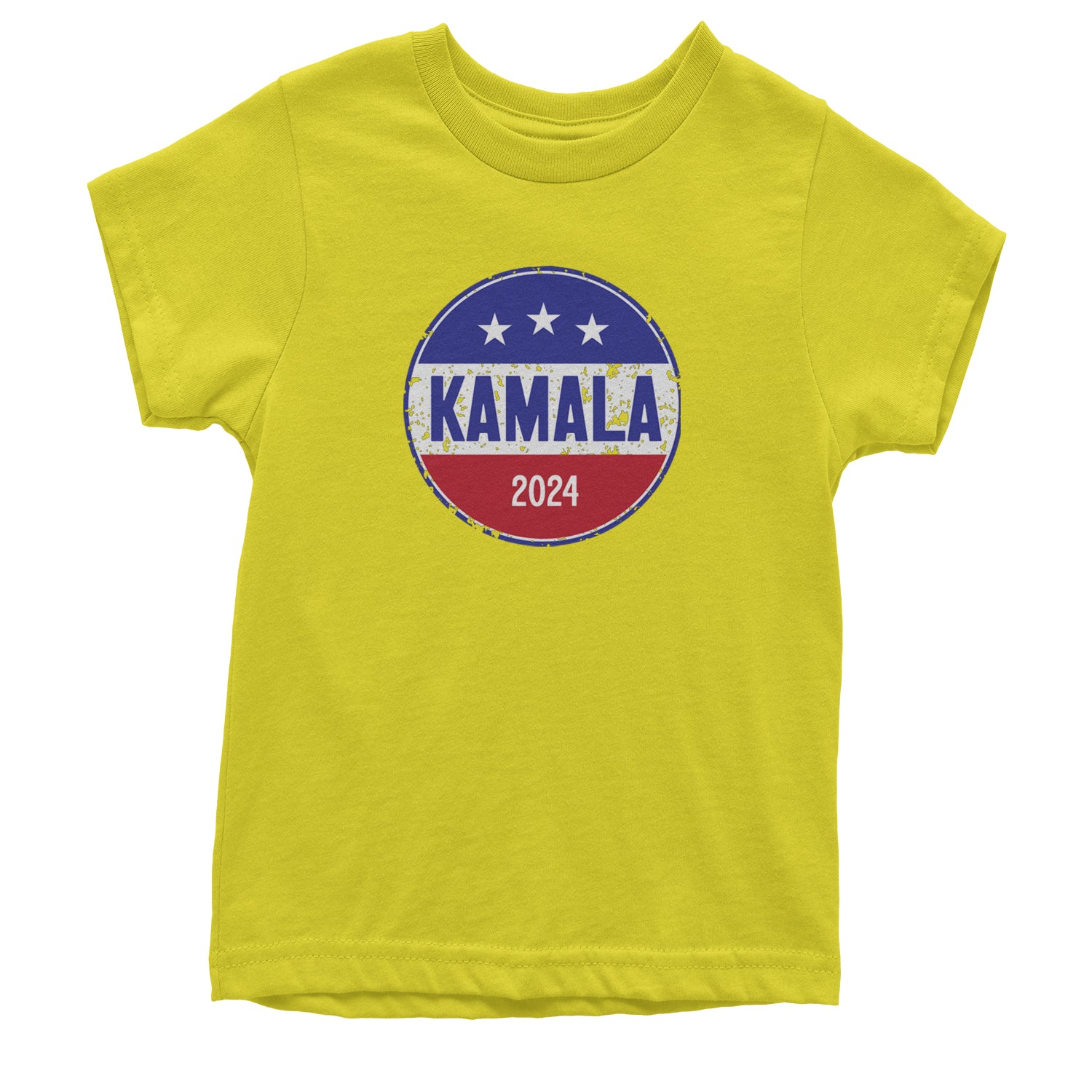 Kamala Badge 2024 - Kamala Harris For President 2024 Youth T-shirt Yellow