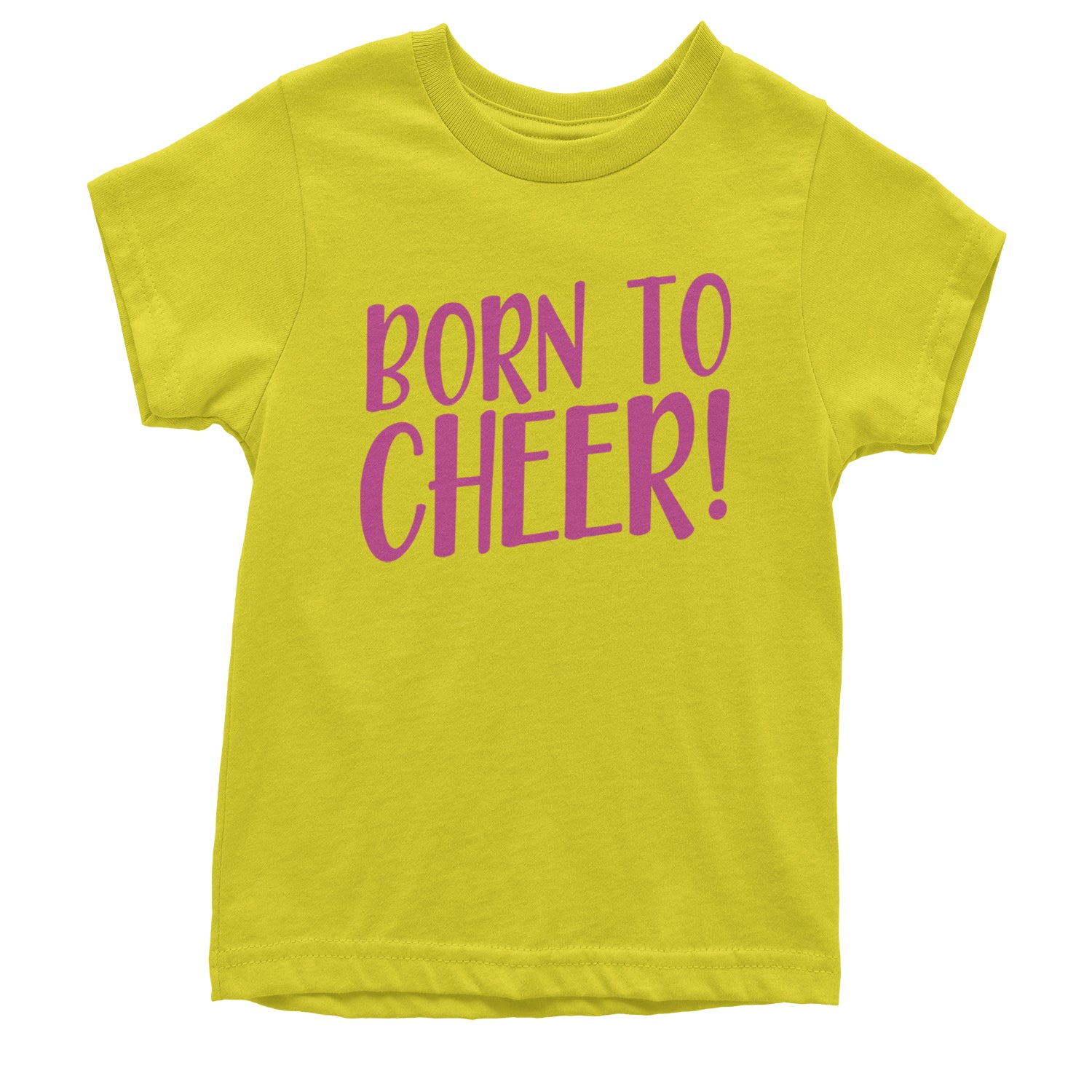 Born To Cheer Youth T-shirt Yellow