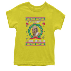 Merry Chrithmith Ugly Christmas Youth T-shirt Yellow