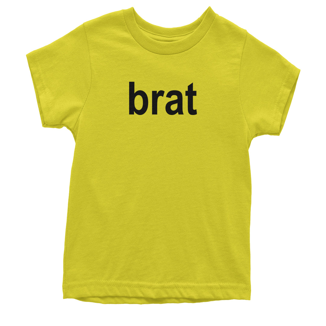 Brat Lime Green I'm So Julia Youth T-shirt Yellow