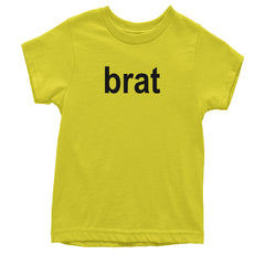 Brat Lime Green I'm So Julia Youth T-shirt Yellow