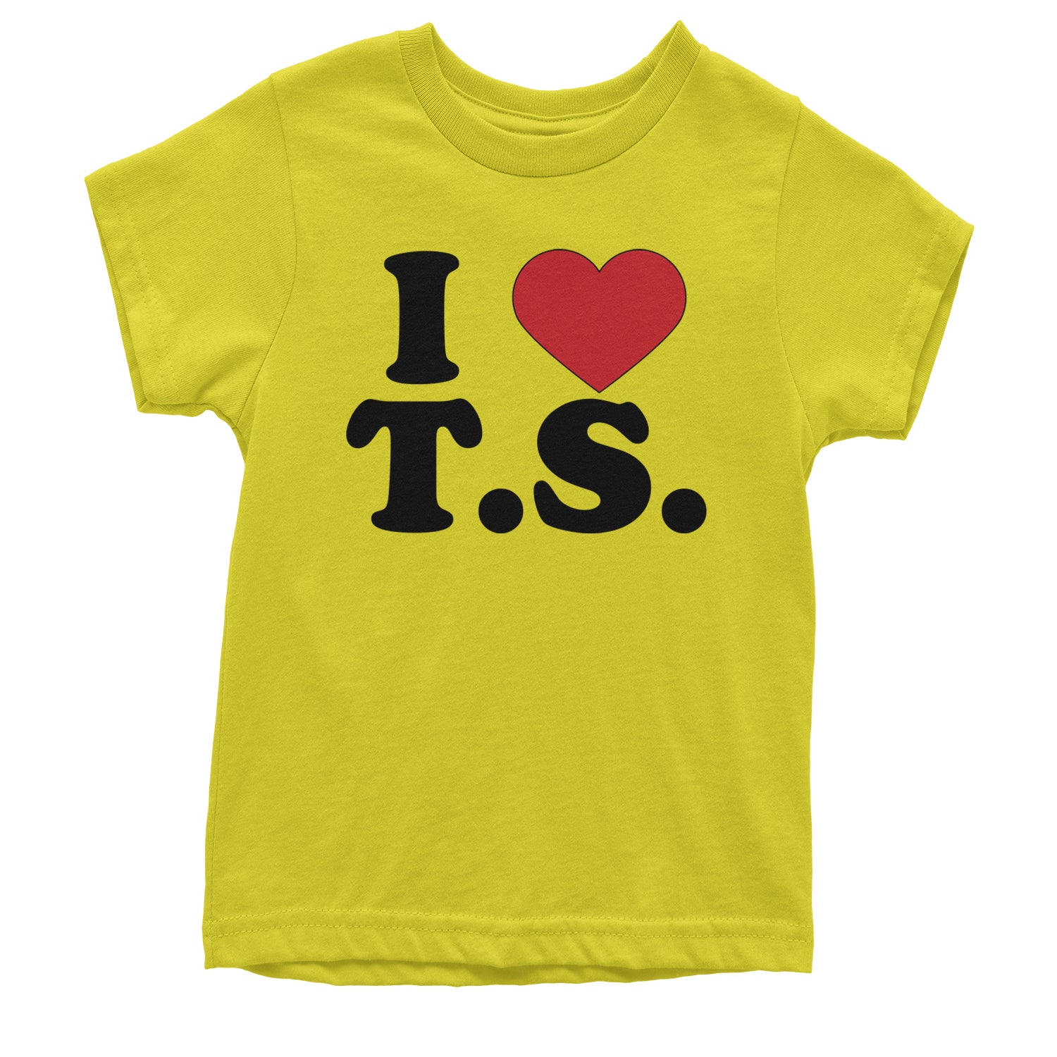 I Heart T.S. Concert Music Lover  Youth T-shirt Yellow