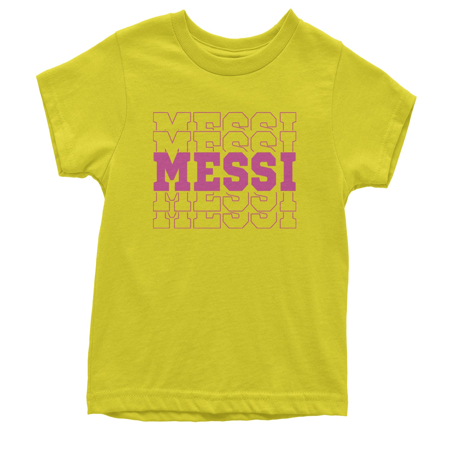 Messi Miami Futbol Youth T-shirt Yellow