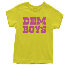 Dem Boys Hot Pink Dallas  Youth T-shirt Yellow