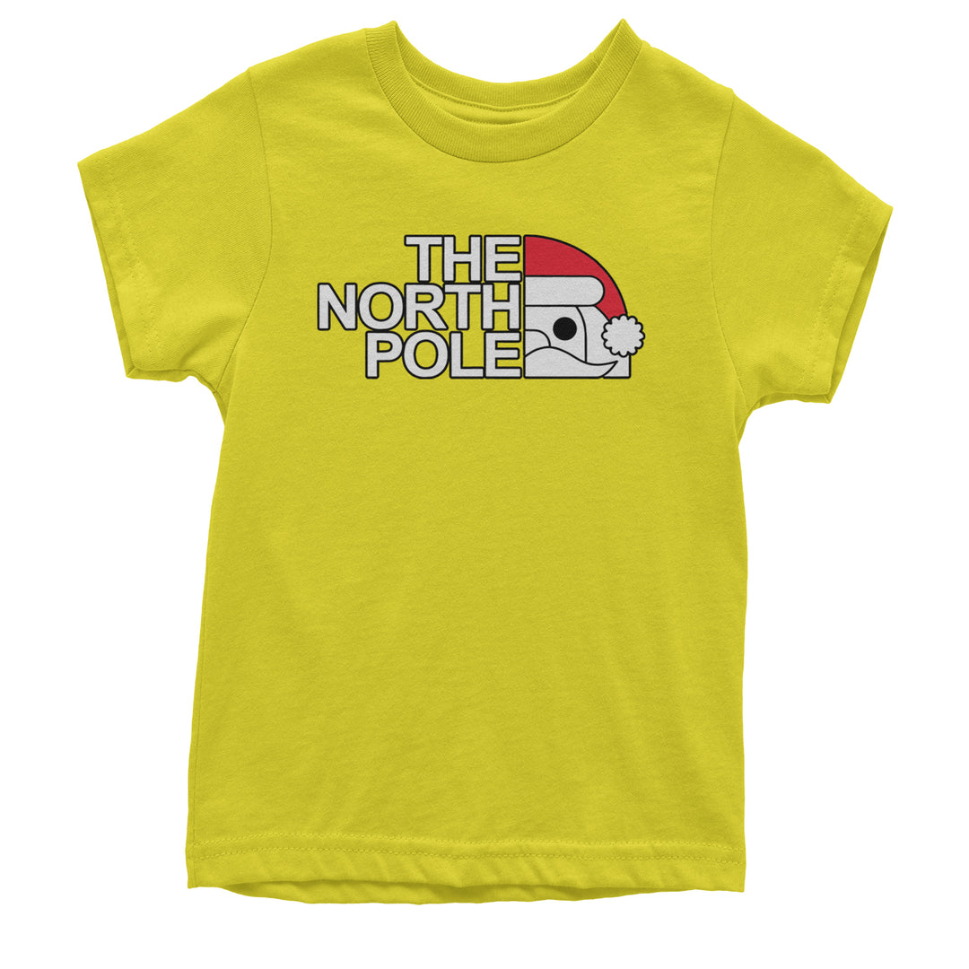 The North Pole Santa Face Youth T-shirt Yellow