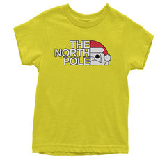 The North Pole Santa Face Youth T-shirt Yellow