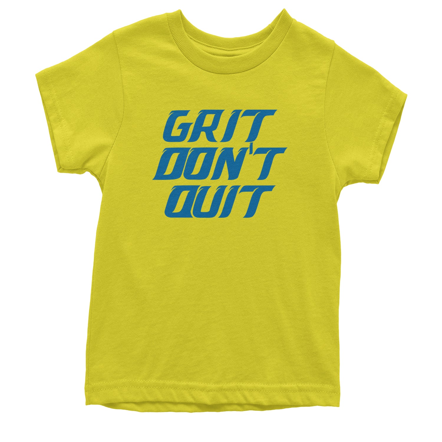 Grit Don't Quit Detroit Grit Youth T-shirt Yellow