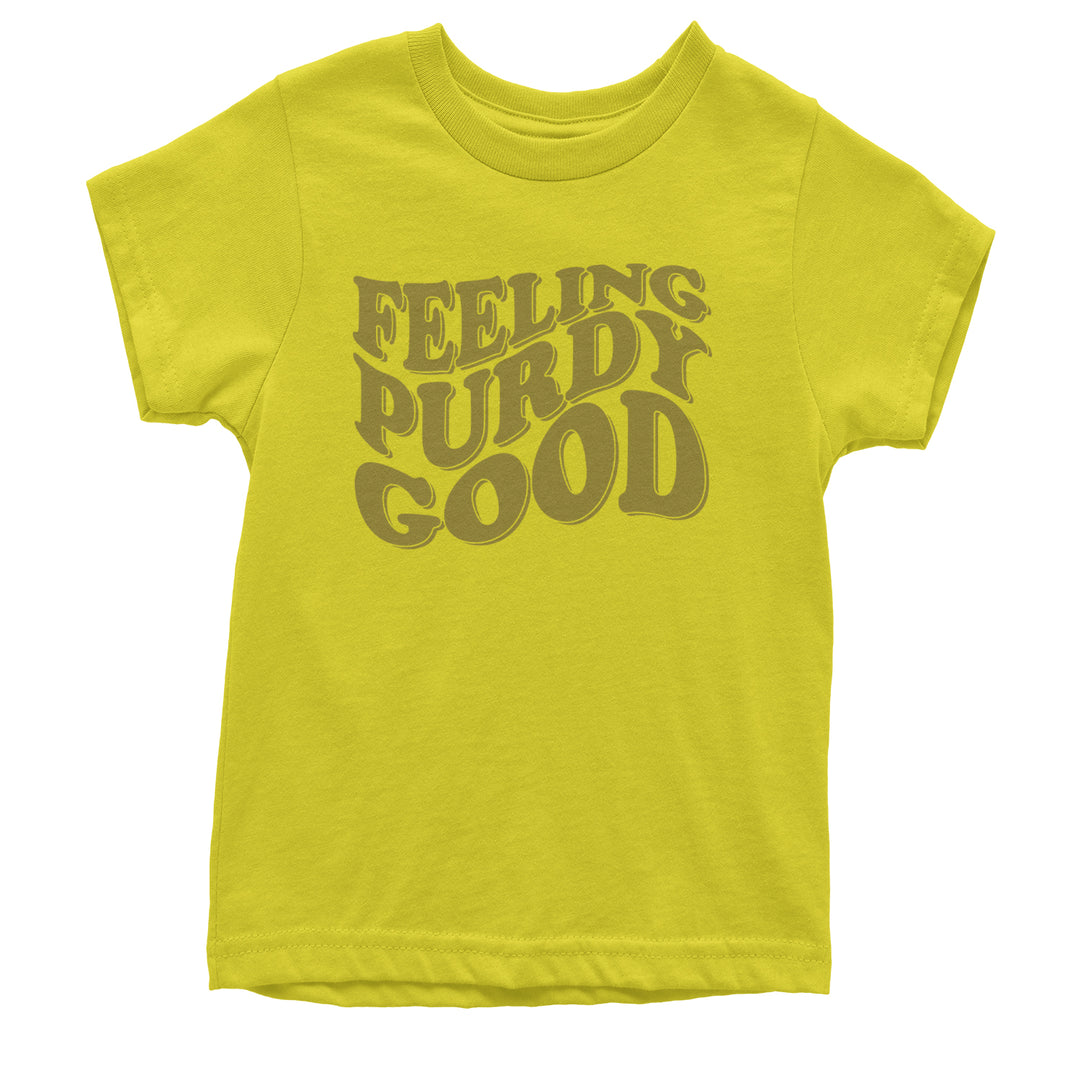 Feeling Purdy Good San Francisco Youth T-shirt Yellow