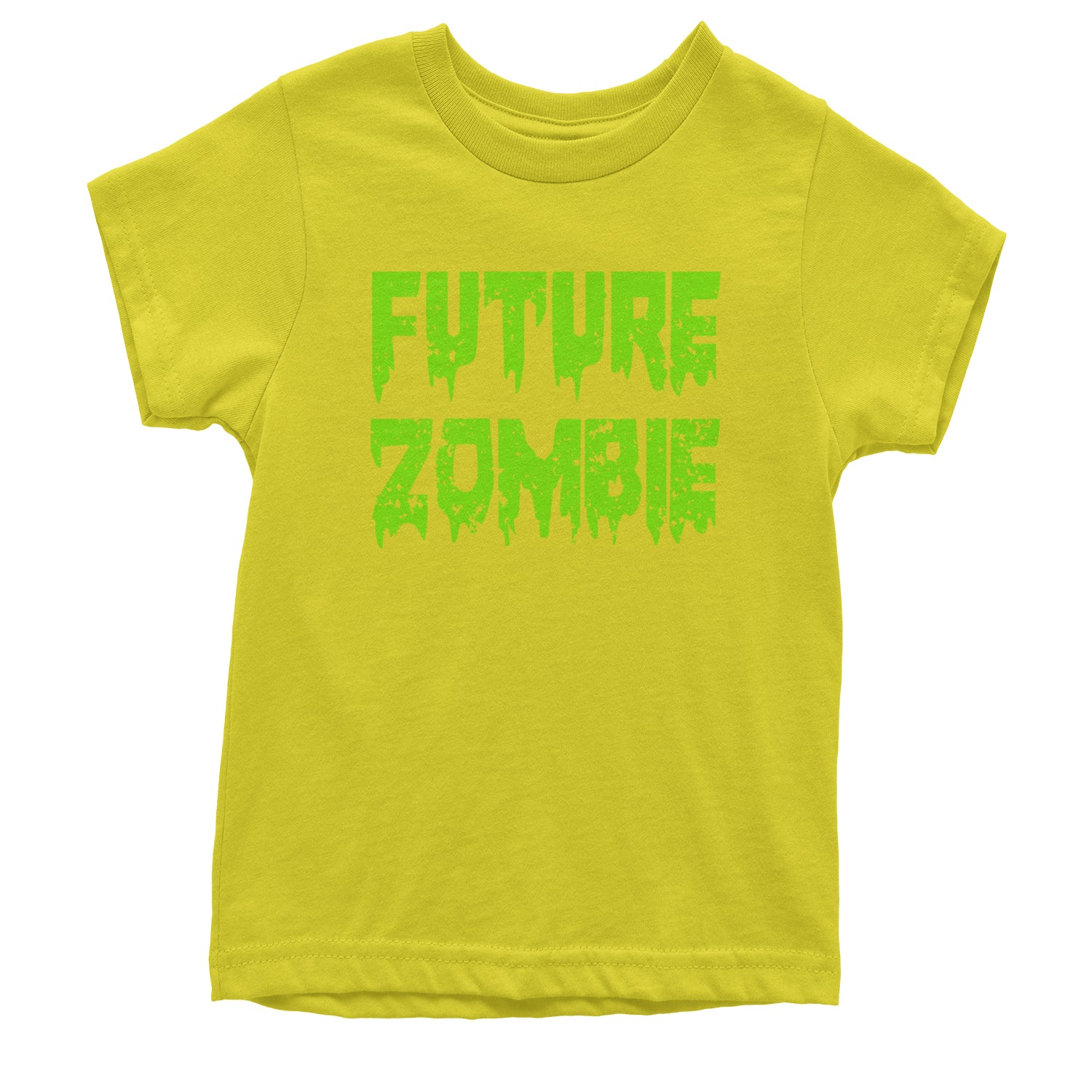 Future Zombie Horror Youth T-shirt Yellow