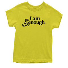 I Am Kenough Barbenheimer Youth T-shirt Yellow