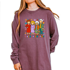 Golden Forever Golden Girls Vintage Soft Long-Sleeve T-shirt Berry