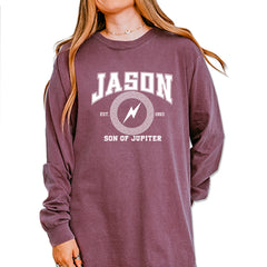 Jason Son of Jupiter Storm Bringer Vintage Soft Long-Sleeve T-shirt Berry