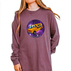 Bad Hombres Space West Chester Band Vintage Soft Long-Sleeve T-shirt Berry