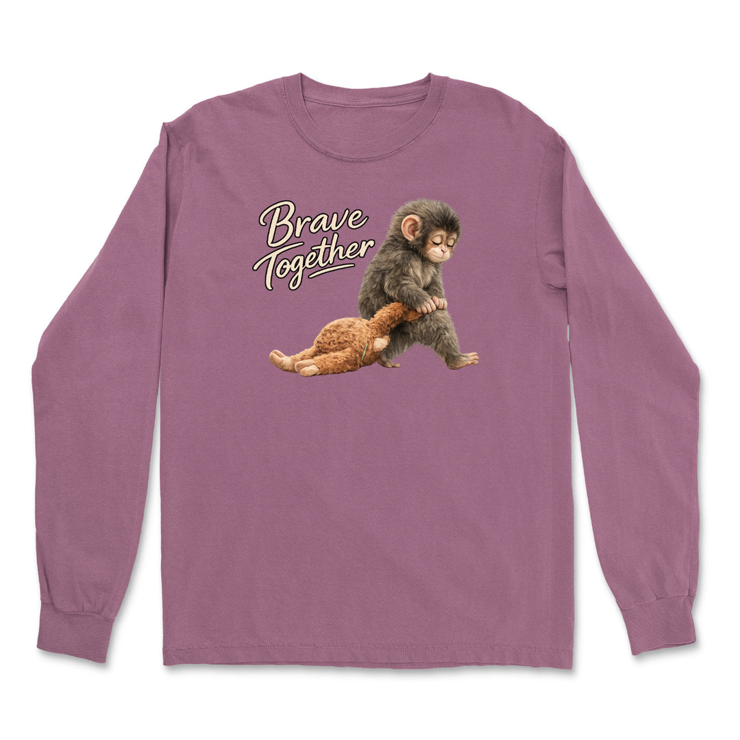 Punch Brave Together Stuffed Animal Vintage Soft Long-Sleeve T-shirt 